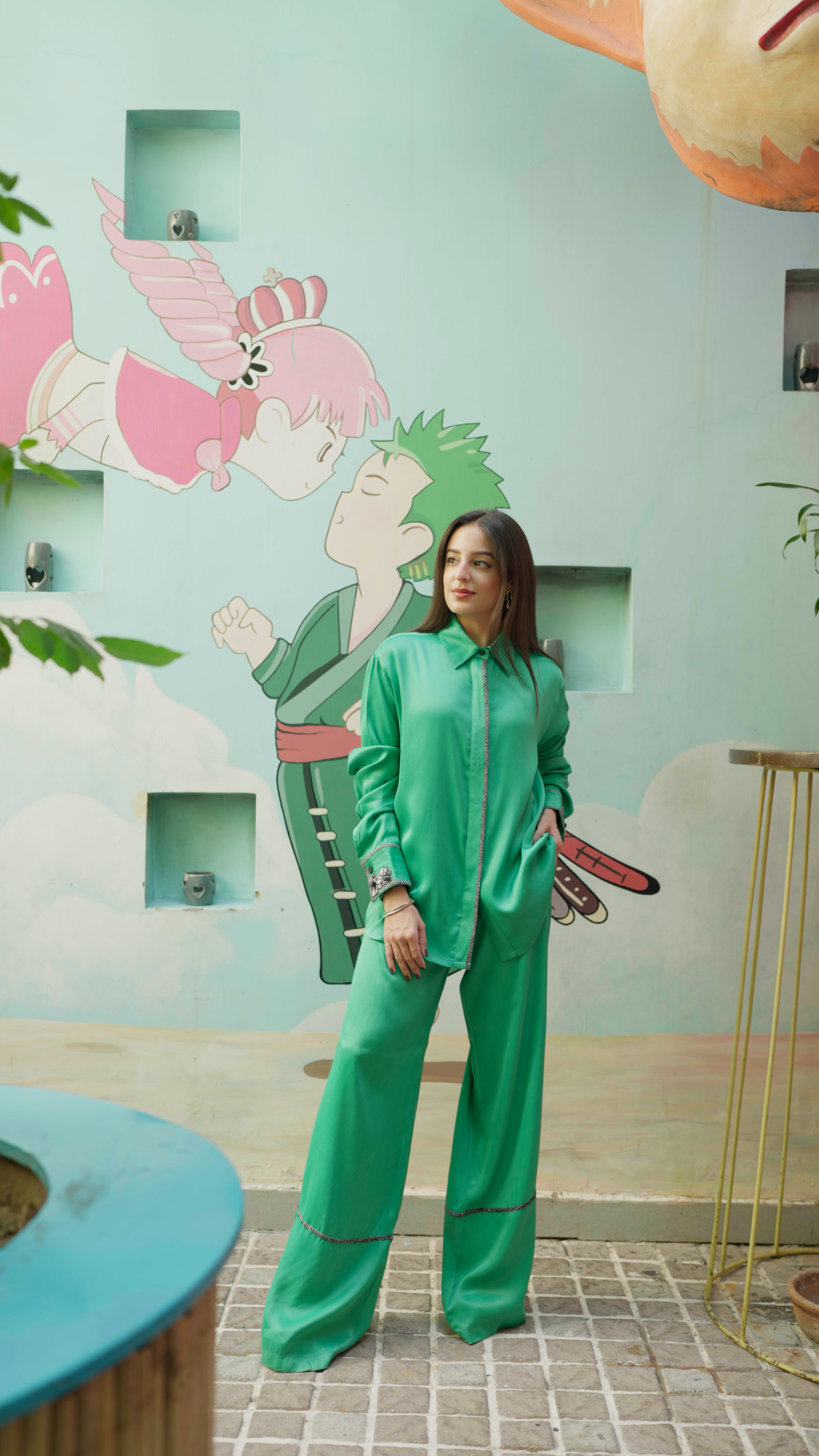 Tarini Manchanda x Echo green Co-ord Set