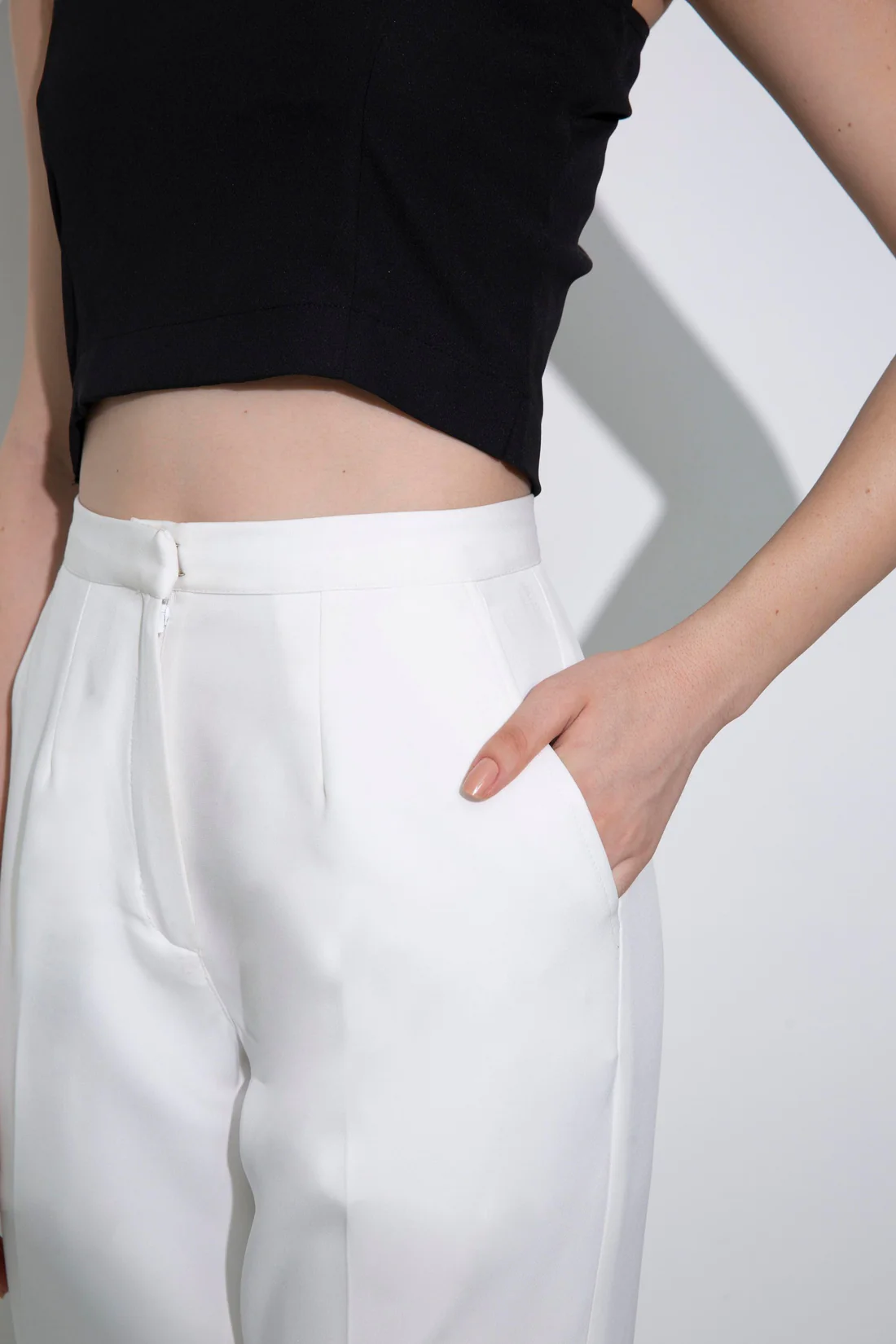 Pleated Peplum Jacket With Pants set
