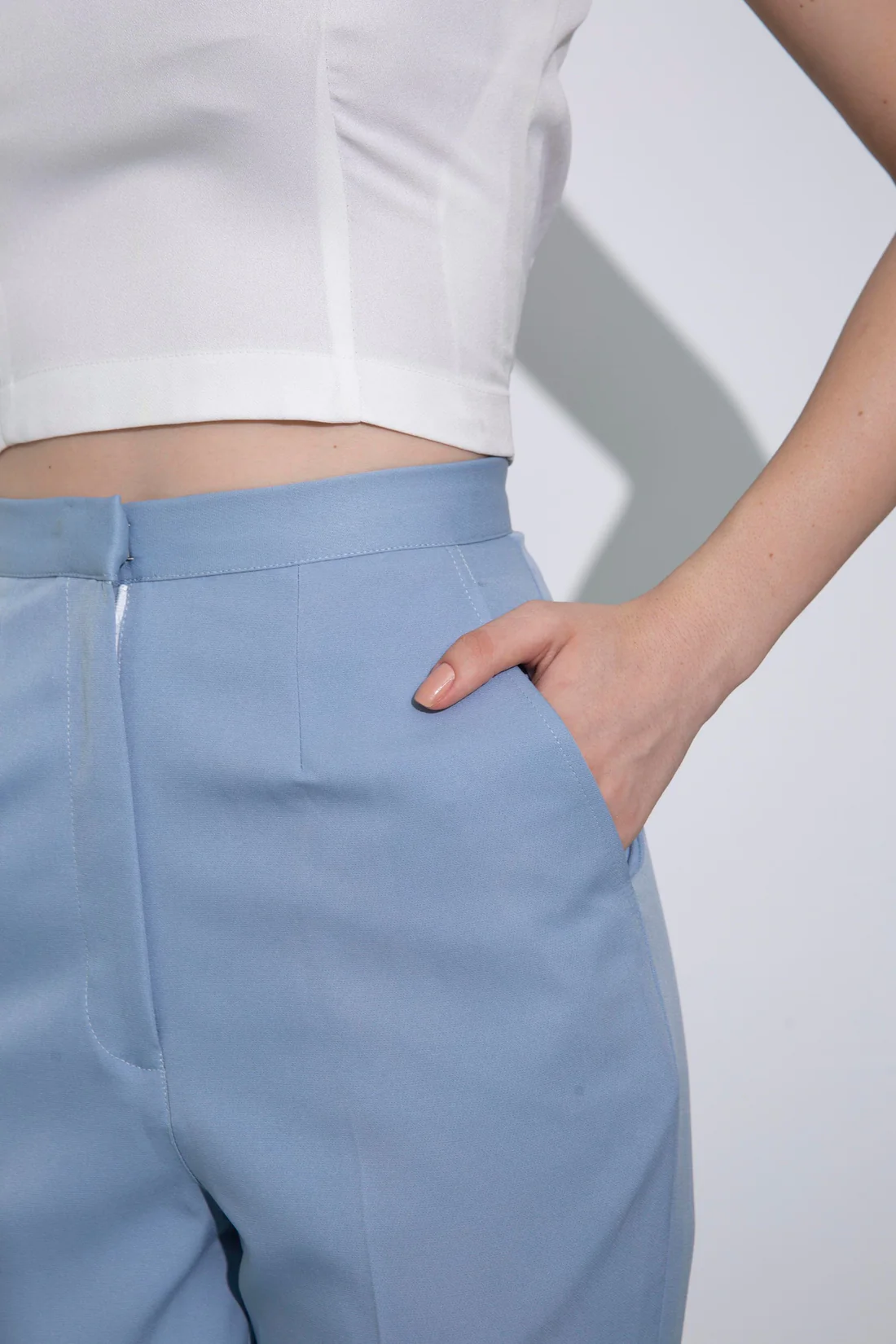 Pleated Peplum Jacket With Pants set