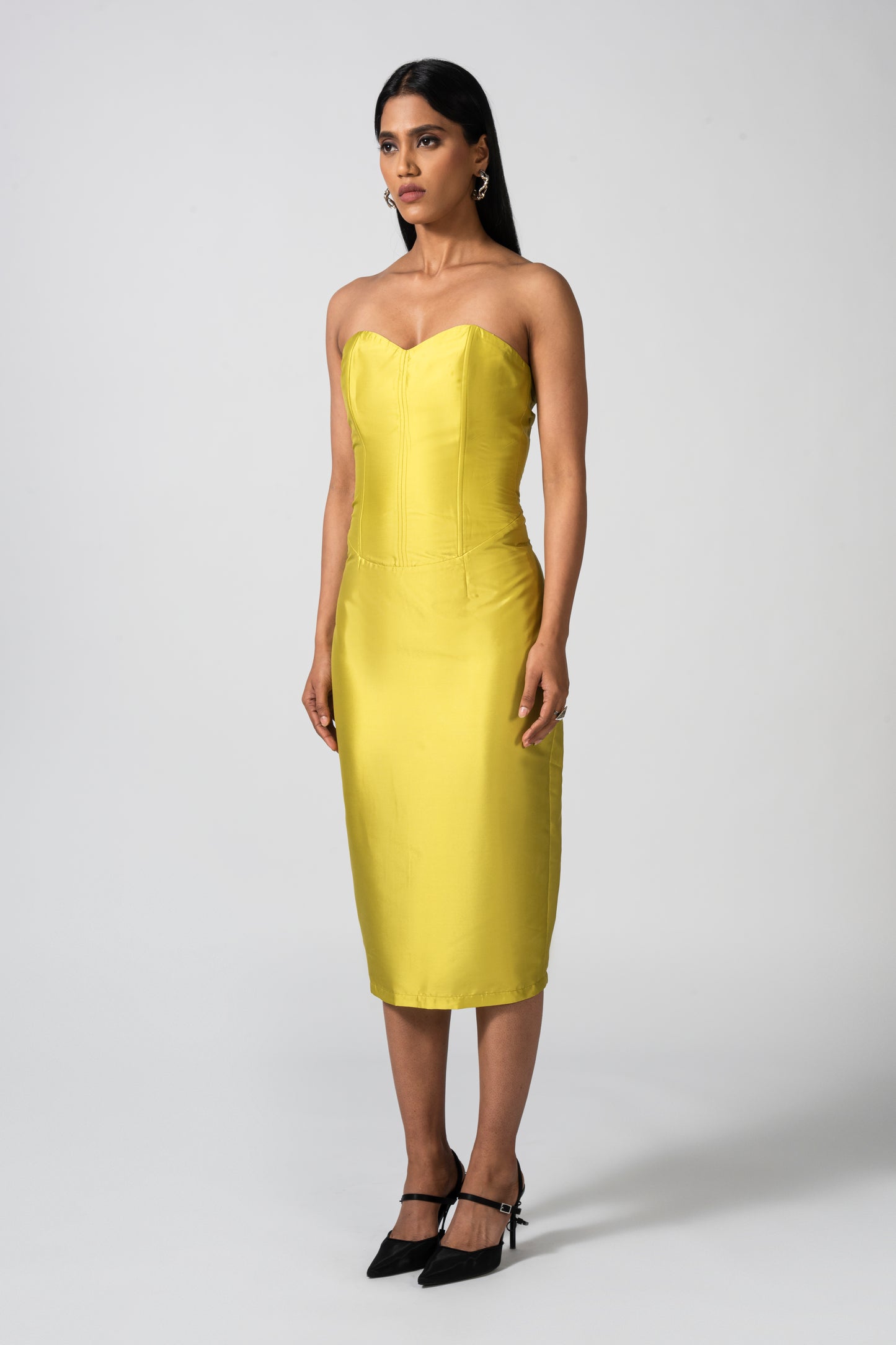 Electric Glow Bodycon Dress