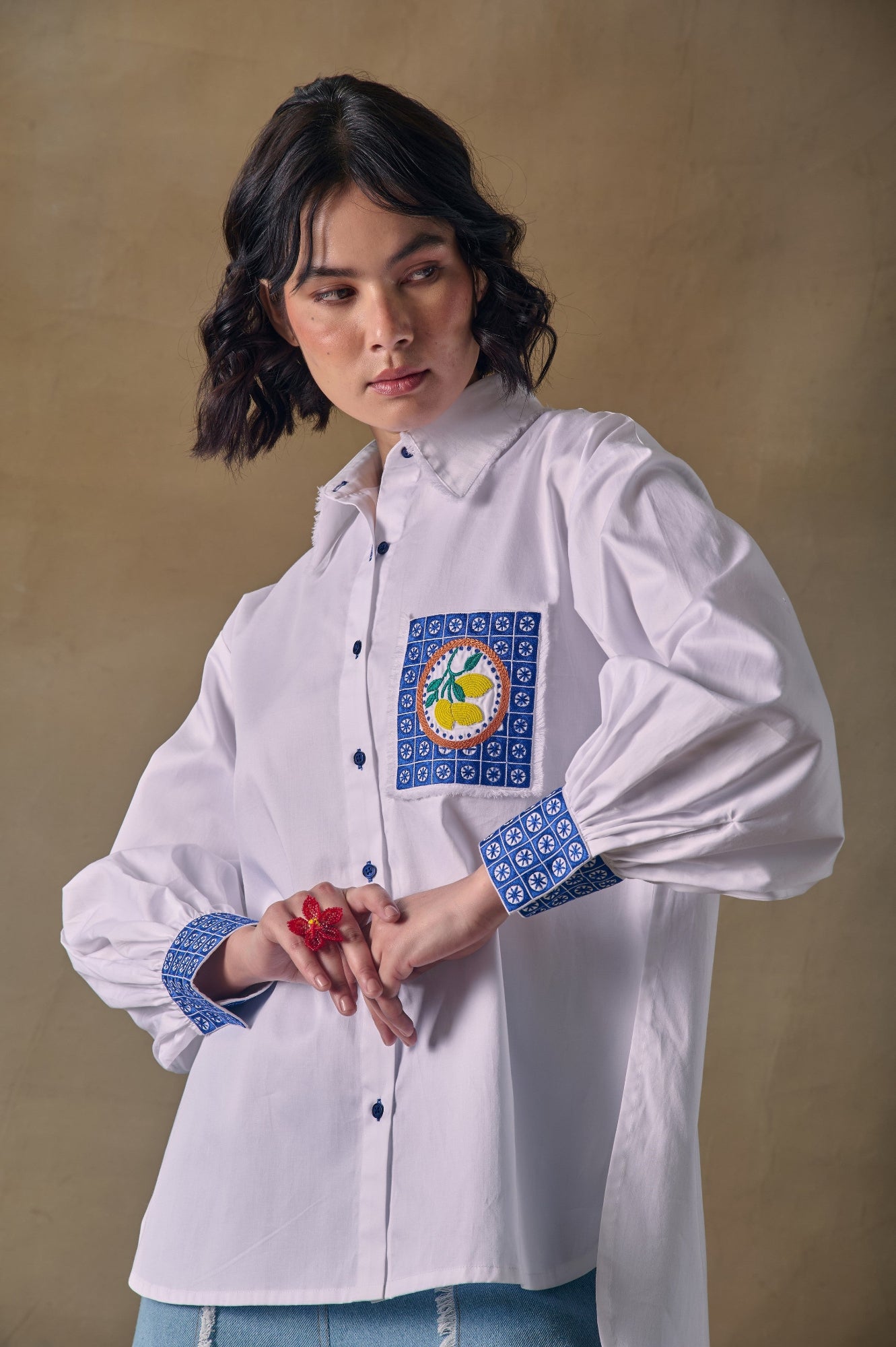 Zellige Embroidered co-ord set