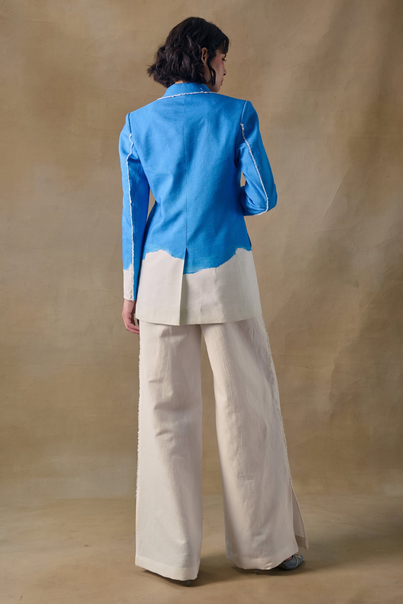 Blue Washed Blazer co-ord set