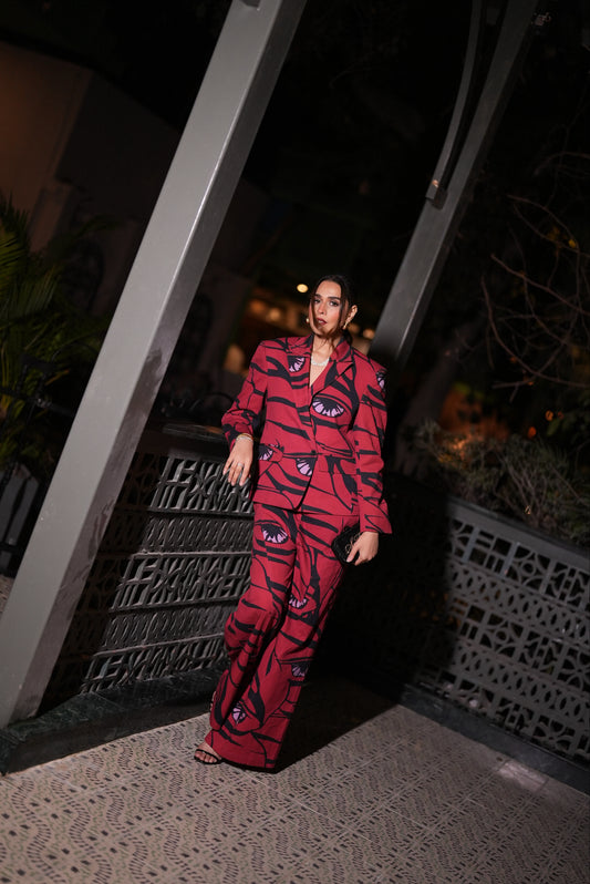 House Of Misu x Flaming Ruby Printed Suit