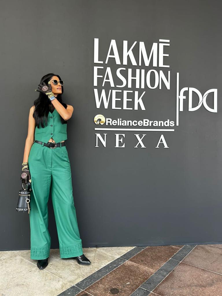 Nisha Yadav x Tailored Cross-weave Pants