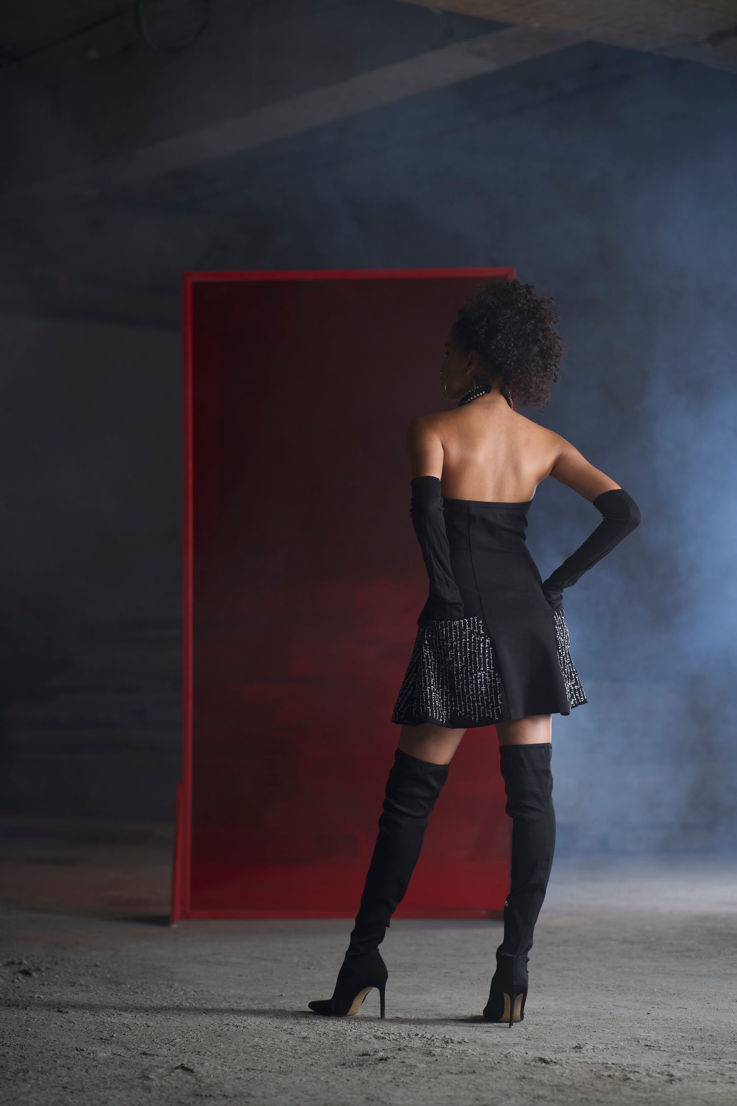 Sonia Rathee x Embroidered pockets mini dress