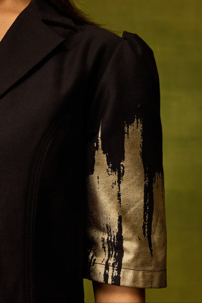 Twilight Gold Midi Dress