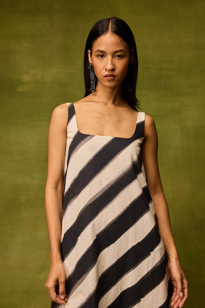 Vienna Stripe Midi Dress