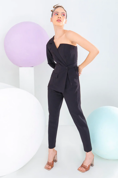 Half and Half Jumpsuit