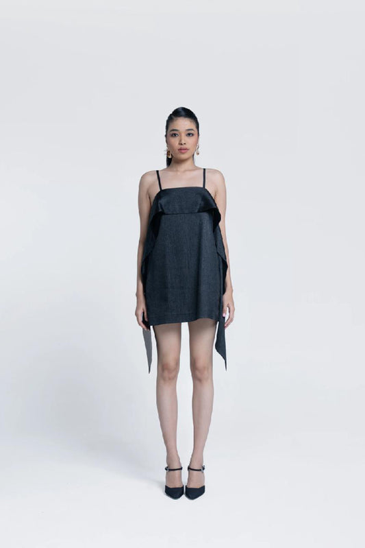 Midnight Sheen Slip Dress