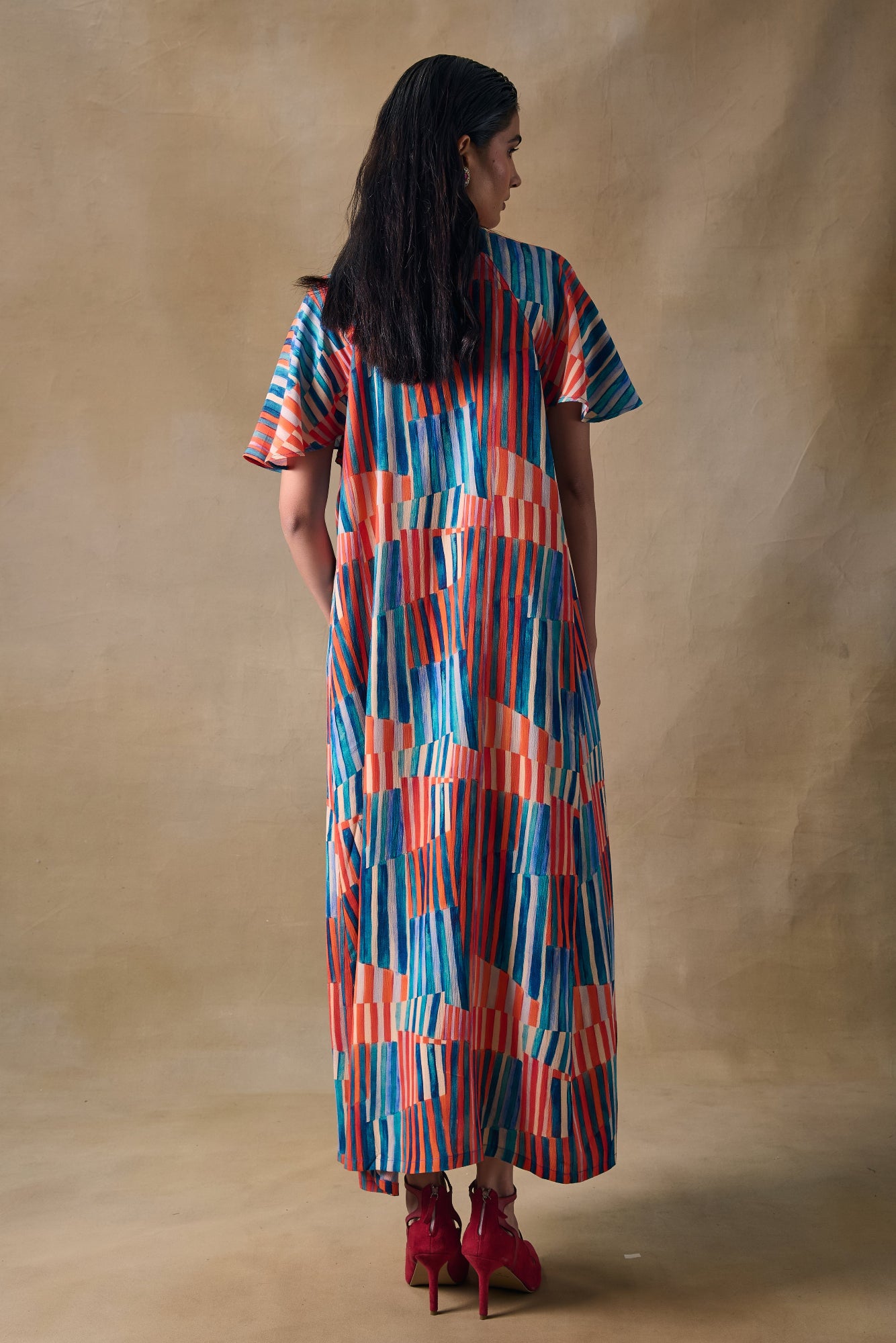 Asilah Stripe Raglan Dress