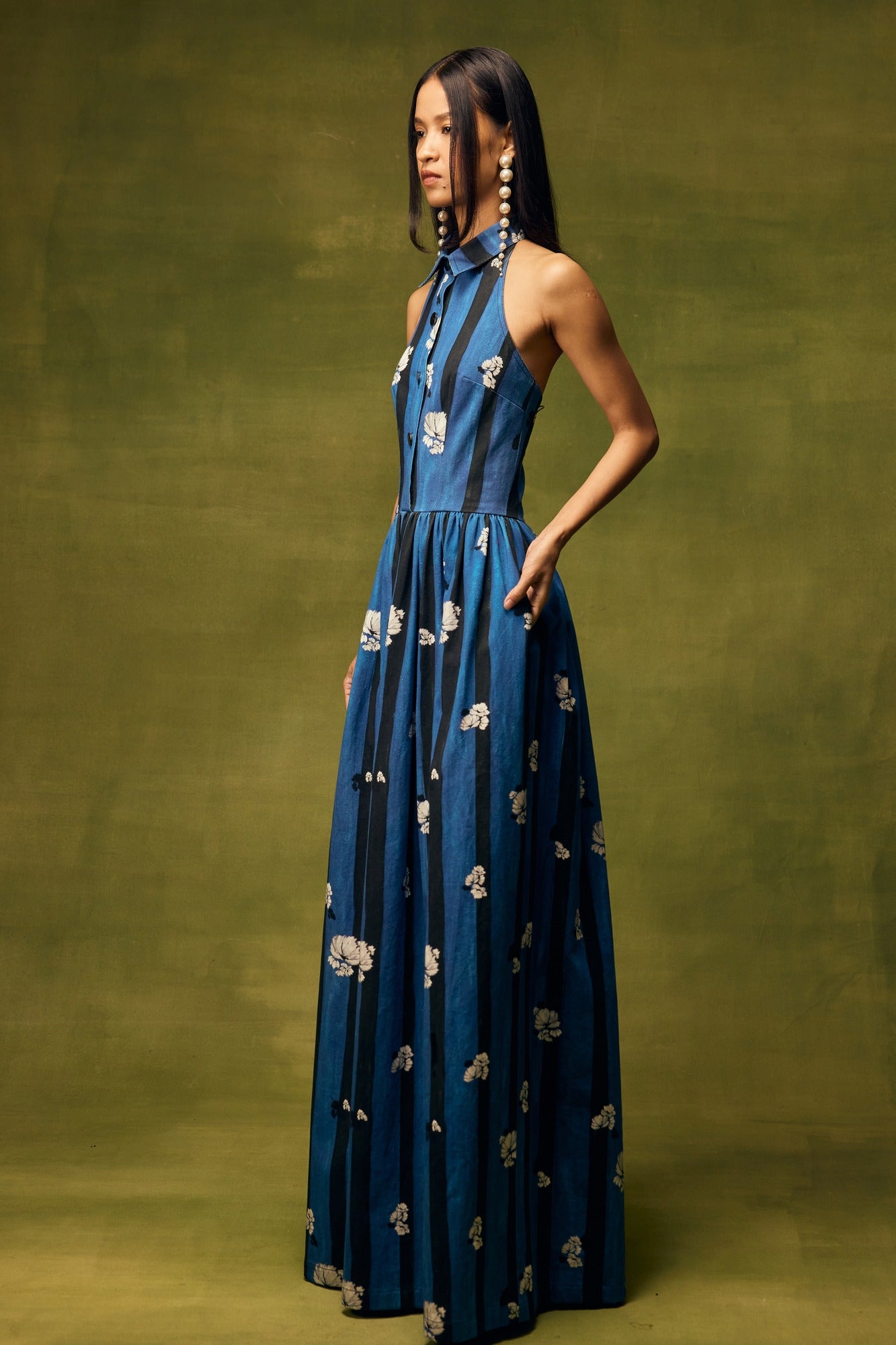 Saphiré Bloom Vested Maxi Dress