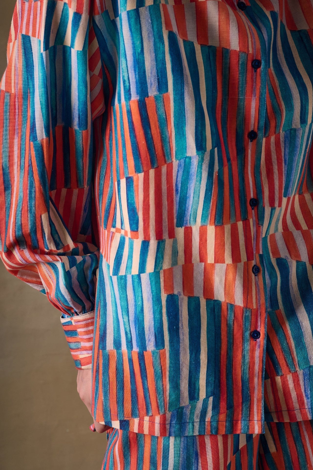 Asilah Stripe Drawstring Shirt