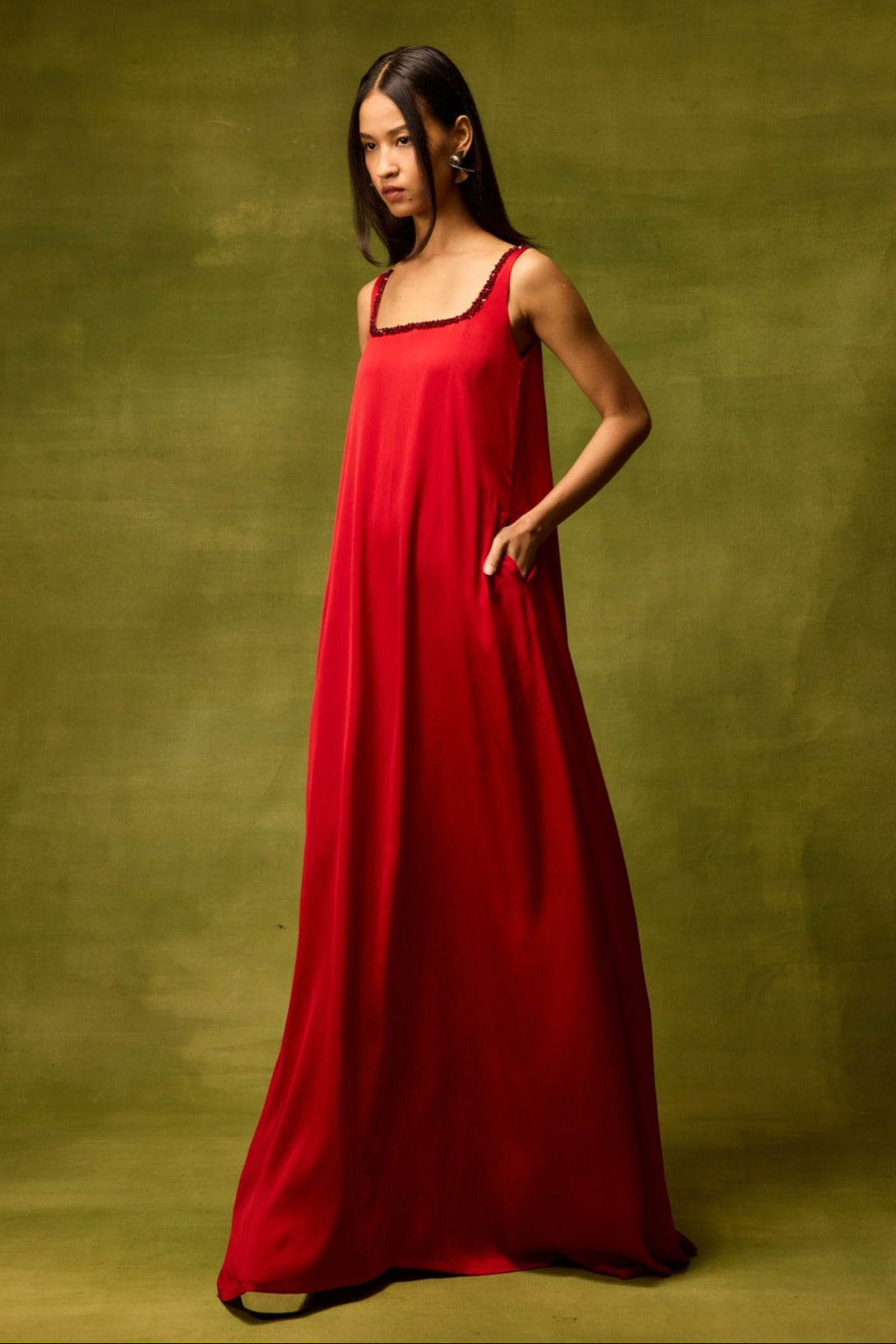 Roselle Glow Maxi Dress