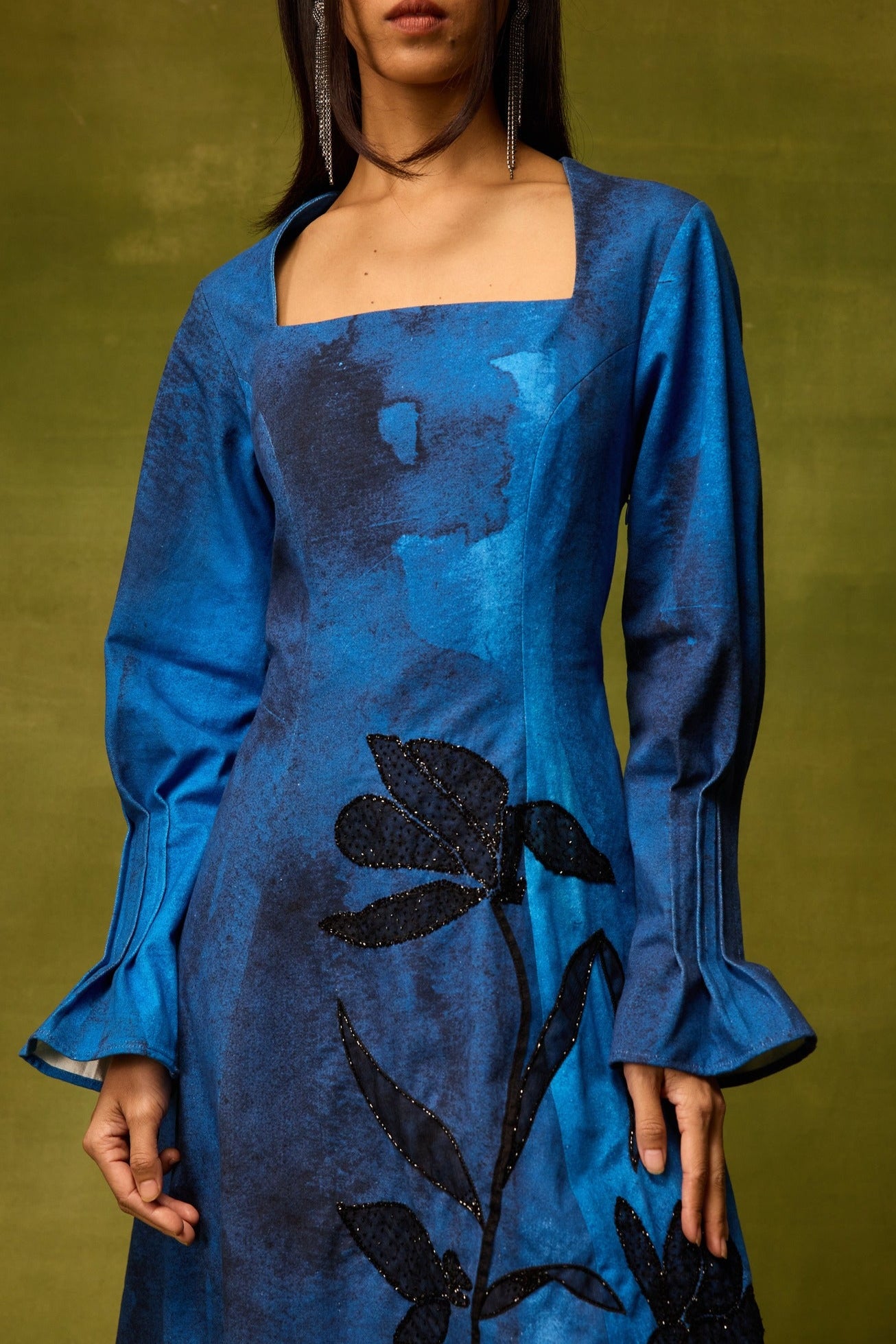 Saphiré Muse Flora Midi Dress