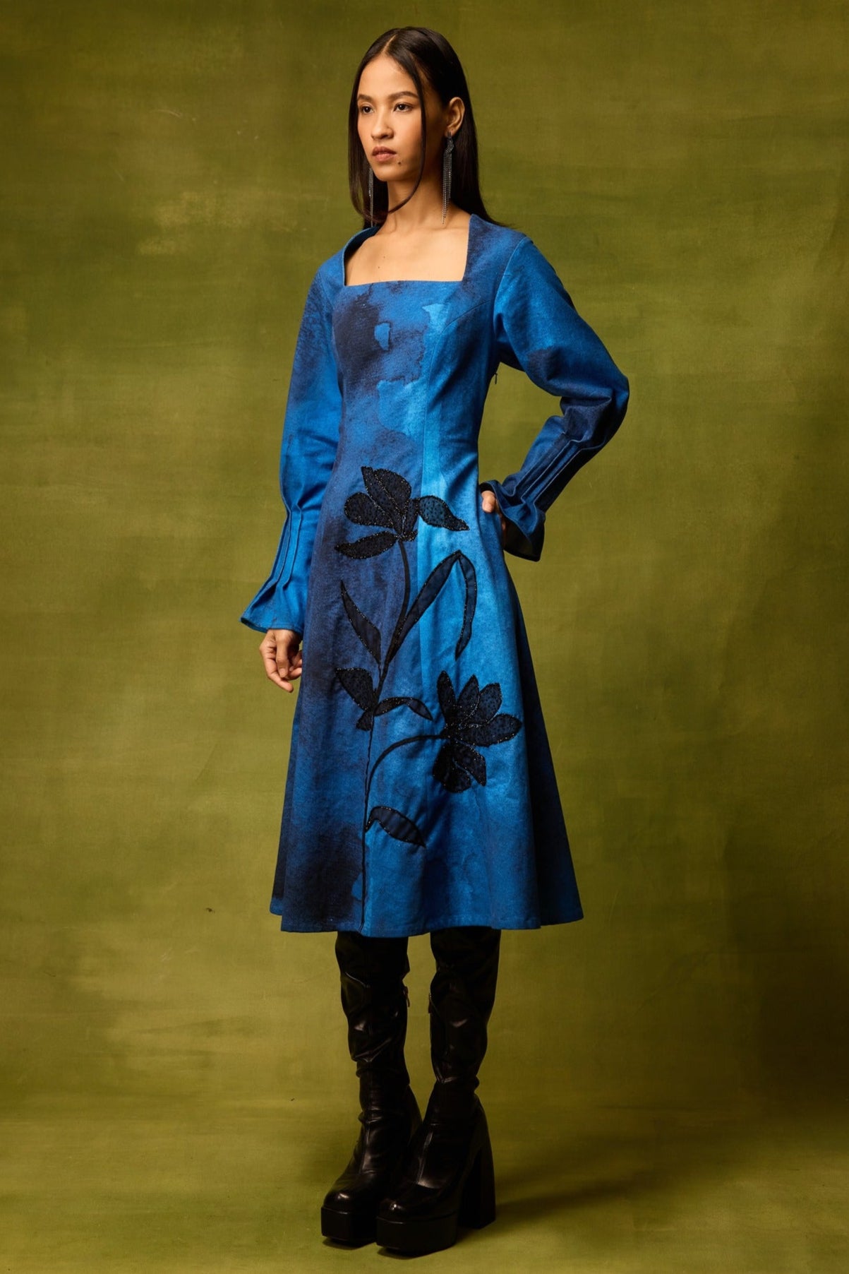 Saphiré Muse Flora Midi Dress