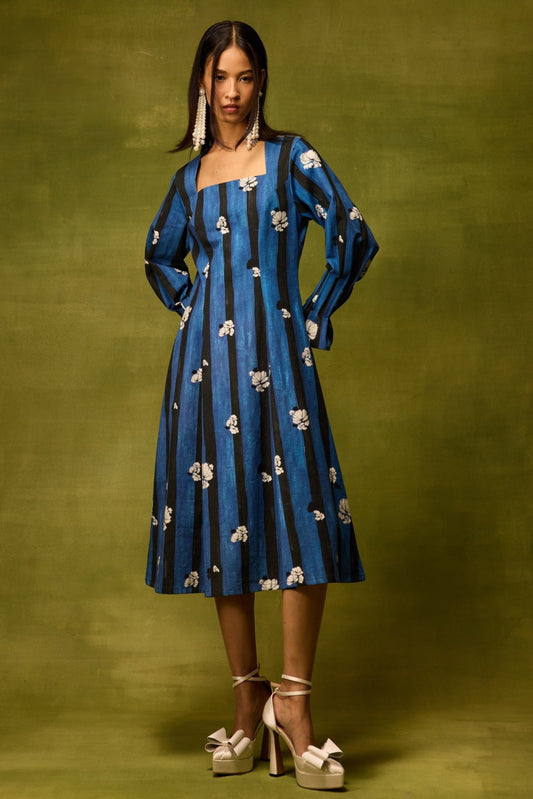 Saphiré Bloom Flora Midi Dress