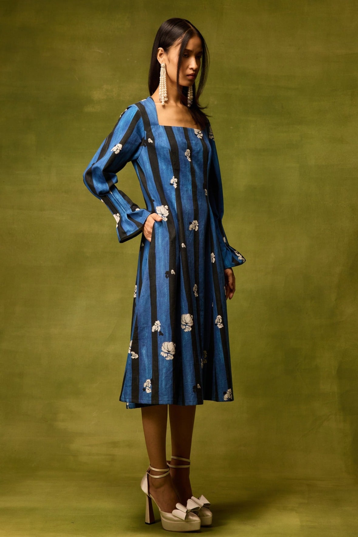 Saphiré Bloom Flora Midi Dress