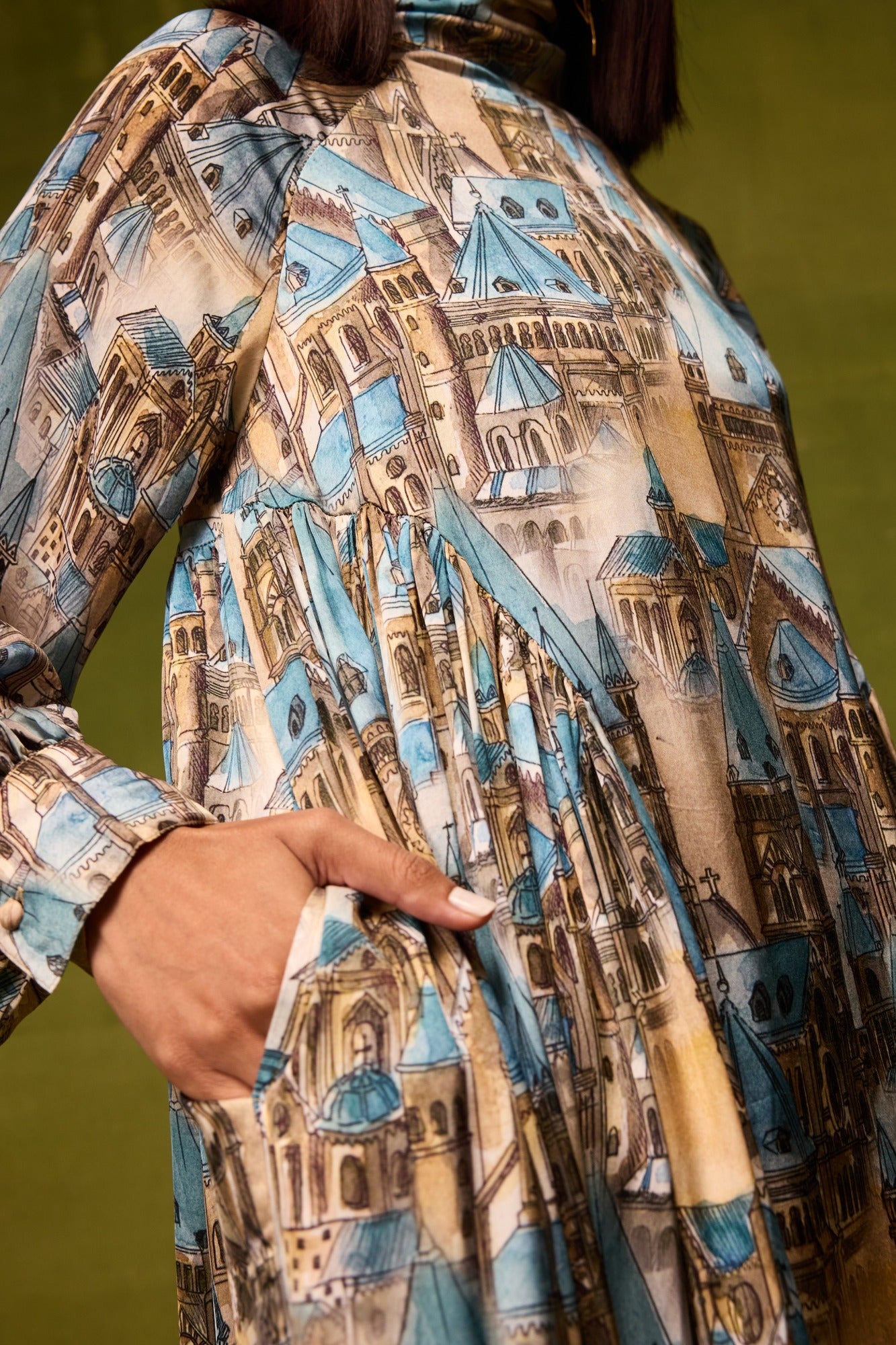 Vienna Cityscape Maxi Dress