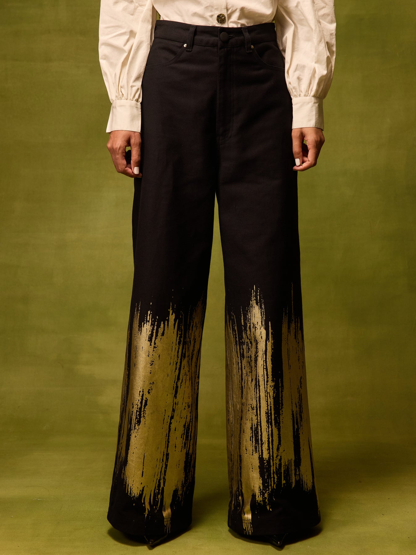 Twilight Gold Straight Trousers