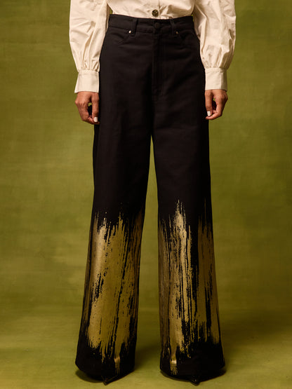 Twilight Gold Straight Trousers