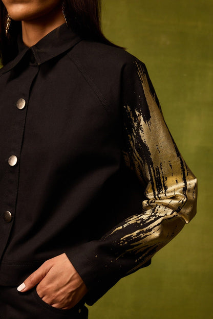 Twilight Gold Cropped Jacket