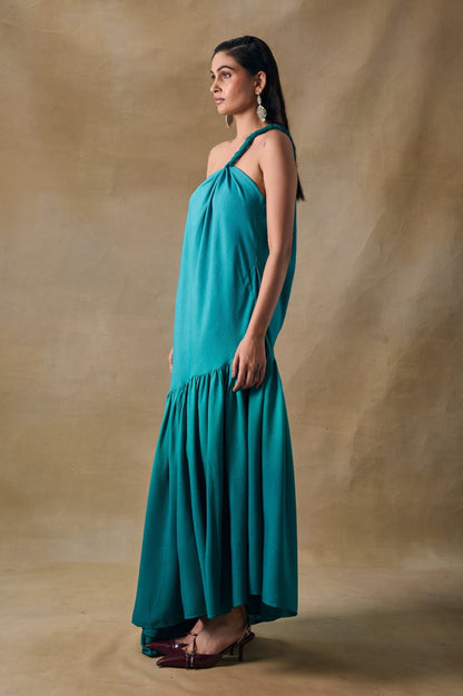 Palm Reverie Ruffle Dress