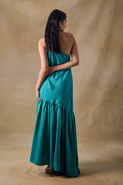 Palm Reverie Ruffle Dress