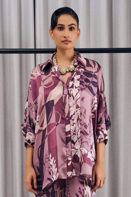 Plum Haze Batwing Shirt