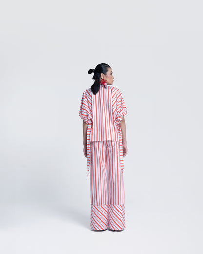 Sunset Stripes Straight Trousers