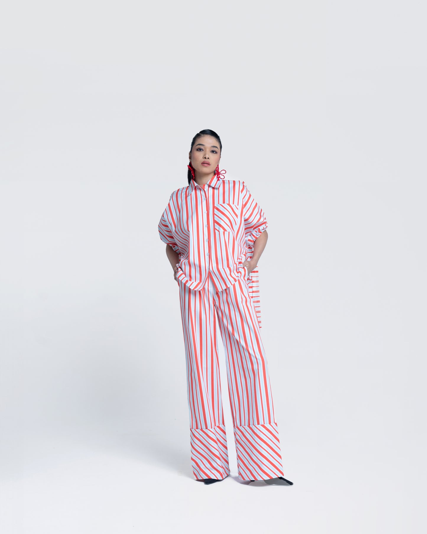 Sunset Stripes Straight Trousers