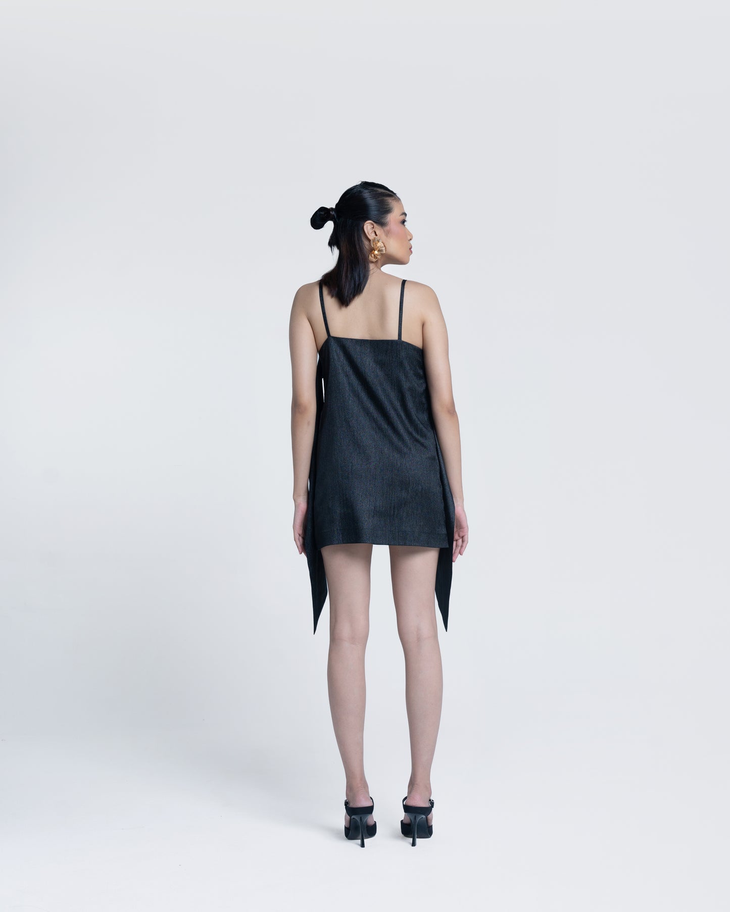 Midnight Sheen Slip Dress