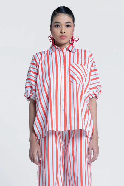 Sunset Stripes Batwing Shirt