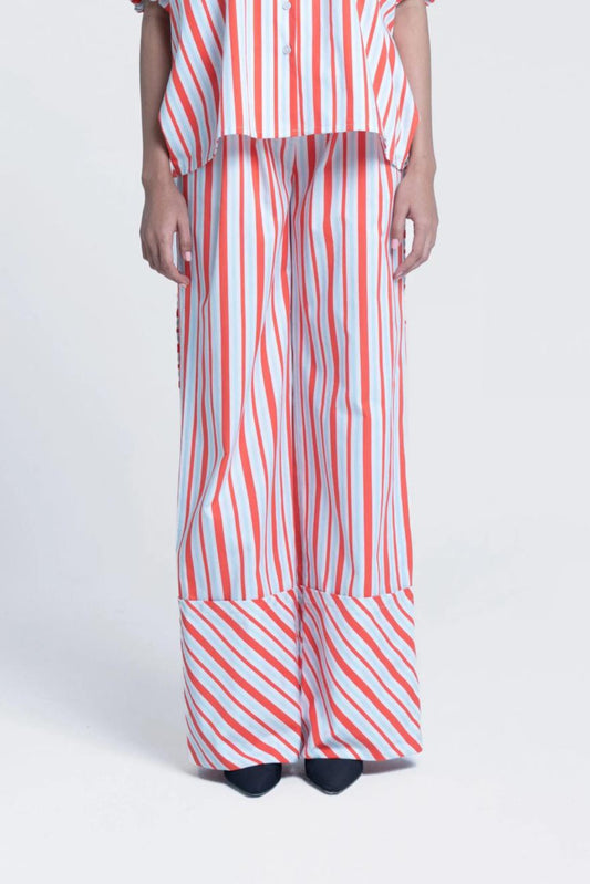 Sunset Stripes Straight Trousers