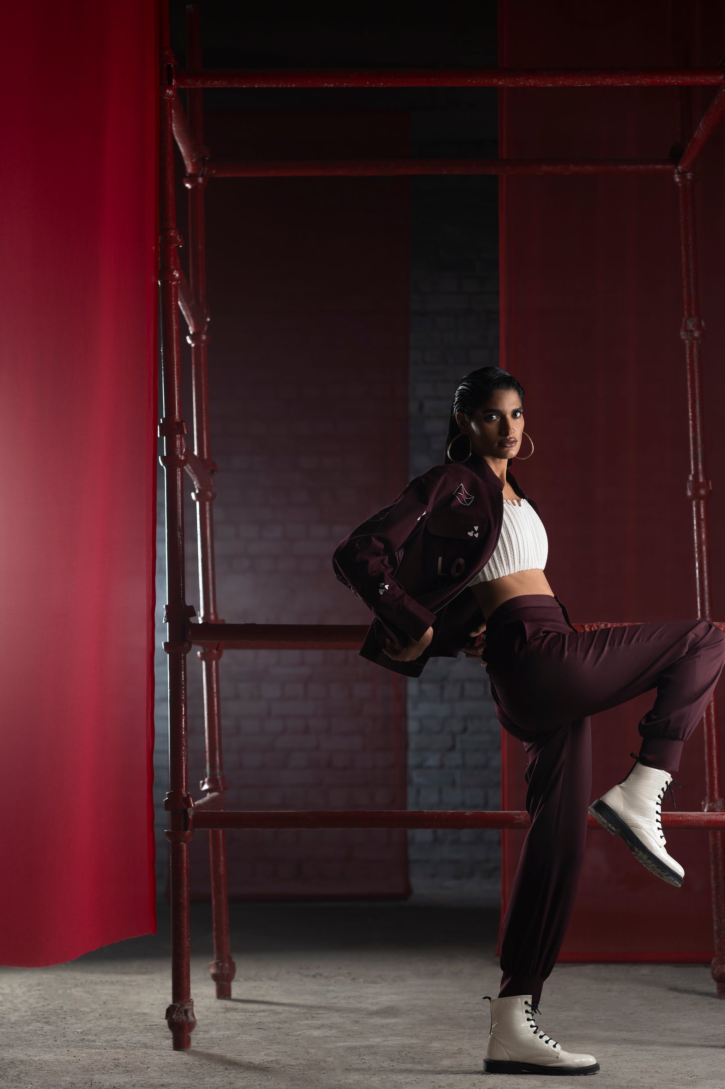 Plum Relaxed Joggers