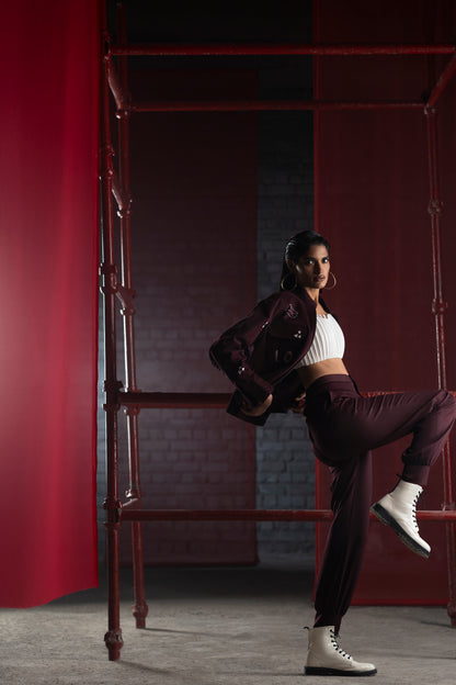 Plum Relaxed Joggers